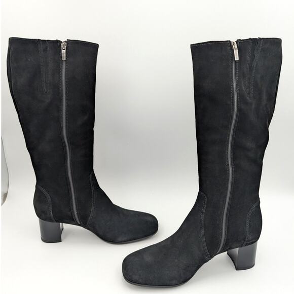 $430 La Canadienne Jennifer Knee High Riding Boots Women's Black Size US11M EU42 - Picture 6 of 12